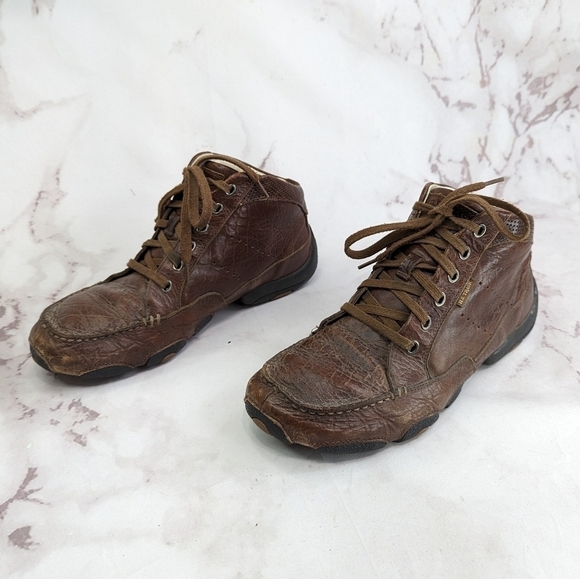 HS Trask Boots Mens 11 Kalispell Brown Leather Lace Up Chukka Ankle Shoes main image 5